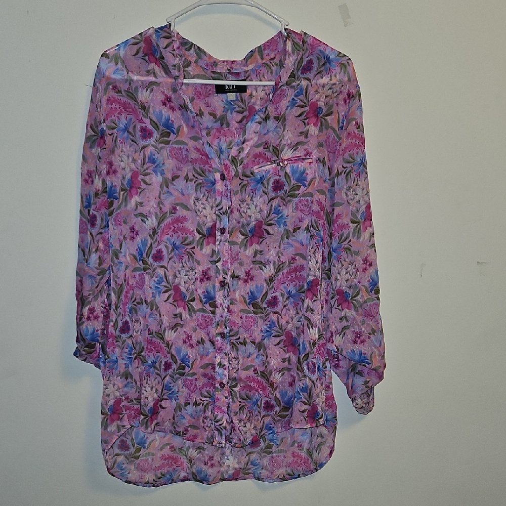 KUT From The Kloth - Sheer Button Down - XL